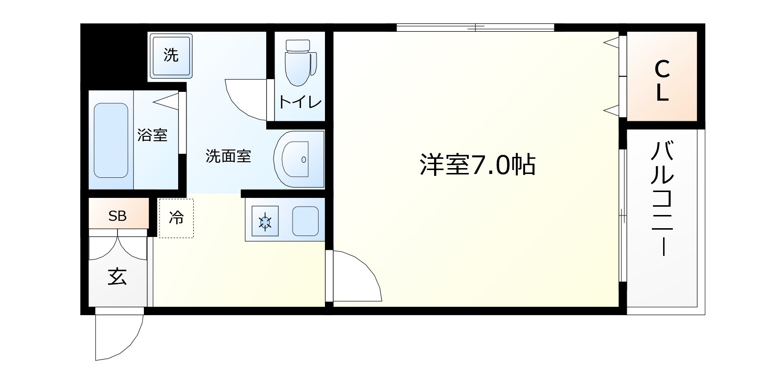プリンス阿波座の間取り|プリンス阿波座　間取り