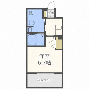レジディア谷町の間取り