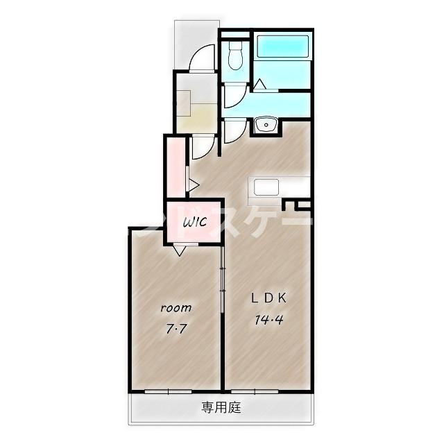 ココロテラス　Ⅱの間取り|高崎、前橋のお部屋探しはエンドスケープまで！お客様の理想お聞かせ下さい♪