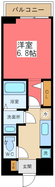 カーサ フェリーチェ西原の間取り
