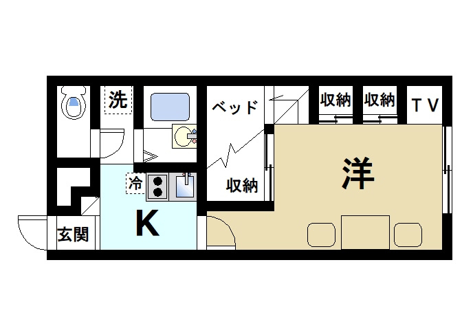 レオパレス佐保川の間取り