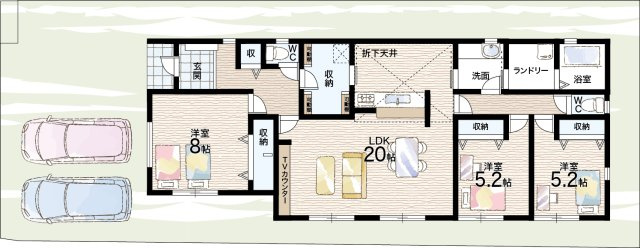 ●29(土)30(日)現地案内可能！　葛城市林堂　第4期　新築一戸建ての間取り|1号地