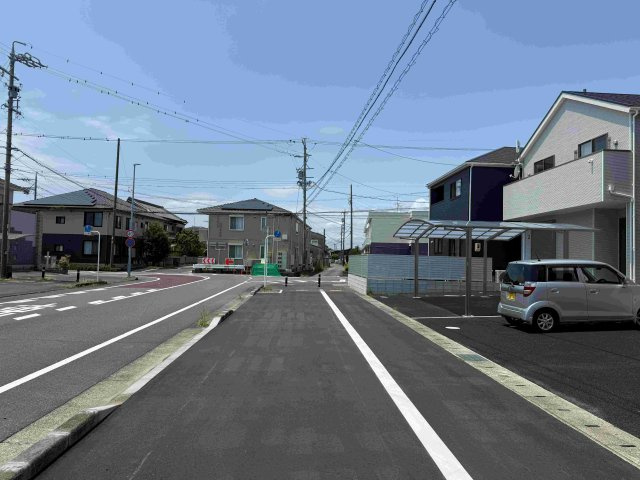 売新築戸建　焼津市南小川1丁目の前面道路含む現地写真
