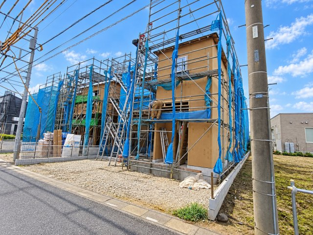 北葛飾郡松伏町　松伏　新築戸建　全6棟の前面道路含む現地写真|前面道路含む現地写真です