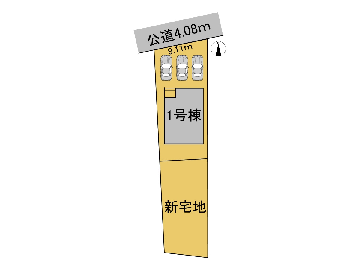 リーブルガーデン　各務原市蘇原古市場町　全1区画分譲の区画図|■区画図
■YAMADA電機の　ヤマダ不動産　株式会社リライフ　
いつでもお問合わせ下さい。