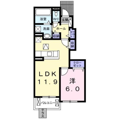 エテルノ　Ⅱの間取り