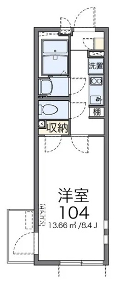 【間取り】 | クレイノ葵芳　１号館