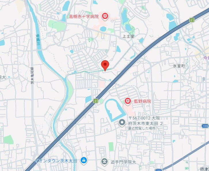 ネオコート上土室の地図
