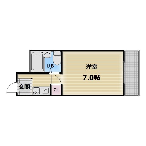 【間取り】 | ベルハイム栄町 | 使いやすい間取りです
