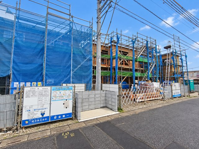 北葛飾郡松伏町　松伏　新築戸建　全6棟の前面道路含む現地写真|前面道路含む現地写真です