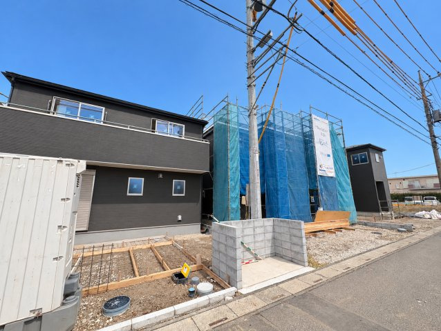 北葛飾郡松伏町　松伏　新築戸建　全6棟の前面道路含む現地写真|前面道路含む現地写真です