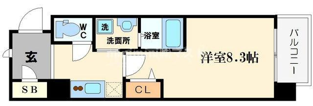 アスリート本町リバーウエストの間取り