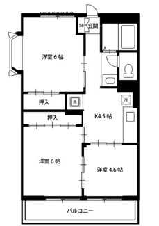 【間取り】 | セントラルハイツいちのえ | 間取りです。