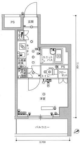 【間取り】 | スカイコート池上壱番館 | 間取図