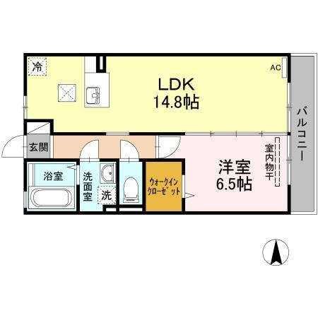 ウィルモア夷山　Bの間取り