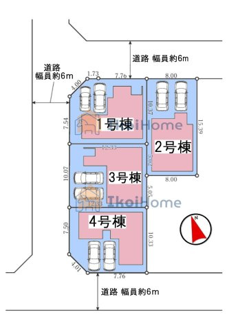 明石市大久保町松陰山手　全4棟1号棟　新築戸建の周辺|●年中無休：当日予約可●全4区画の新築分譲！綺麗な街並みで新生活を♪前面道路約6ｍございます！