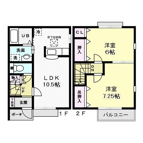 【間取り】 | グラス☆ドミールⅠ