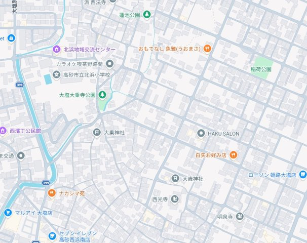 姫路市大塩町　第5　新築一戸建ての地図
