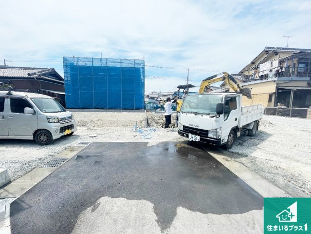 姫路市大塩町　第5　新築一戸建ての外観|周辺は落ち着いた街並みの住宅地！子育てがしやすい住環境です！まだ未完成ですが、現地でしかわからない事もございます。是非一度ご覧ください。