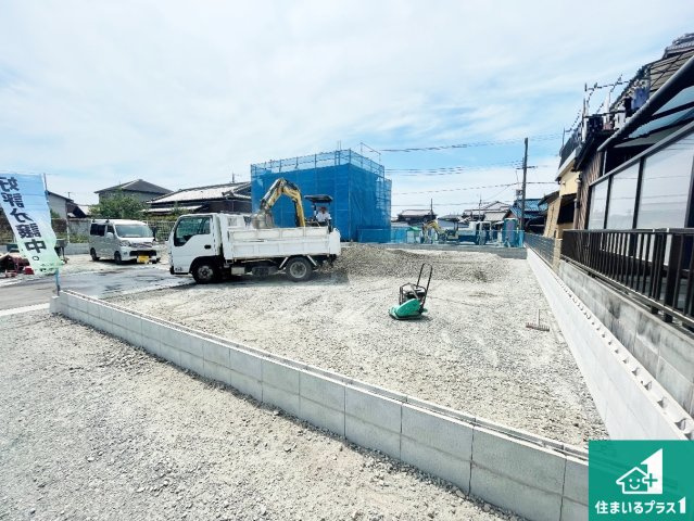 姫路市大塩町　第5　新築一戸建ての外観|周辺は落ち着いた街並みの住宅地！子育てがしやすい住環境です！まだ未完成ですが、現地でしかわからない事もございます。是非一度ご覧ください。