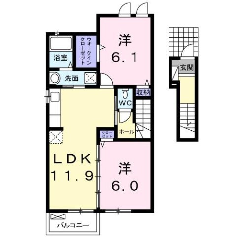 ベル　セレーノ　Ｄ棟の間取り
