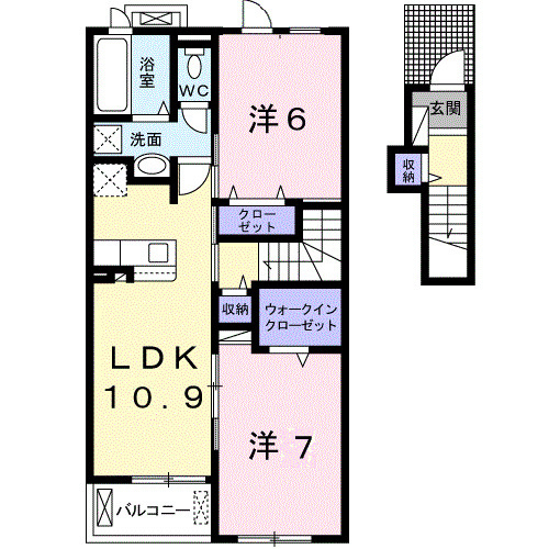 ステラ　Ⅱの間取り