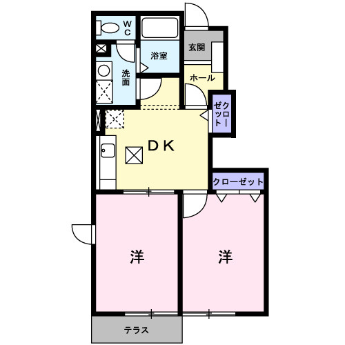 ツイングレイス　Ａの間取り