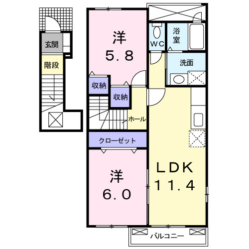 ラブリー・Ｋの間取り
