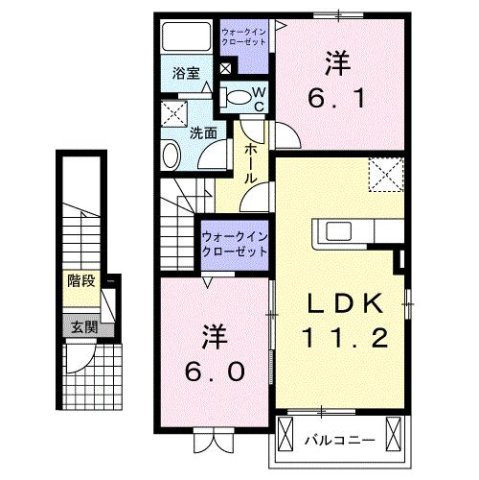 セレーナ潤　Ⅱの間取り