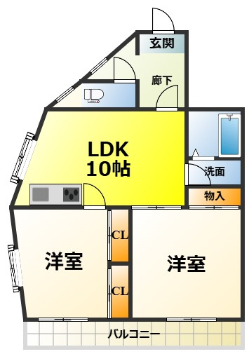 Lakia泉大津レジデンスの間取り