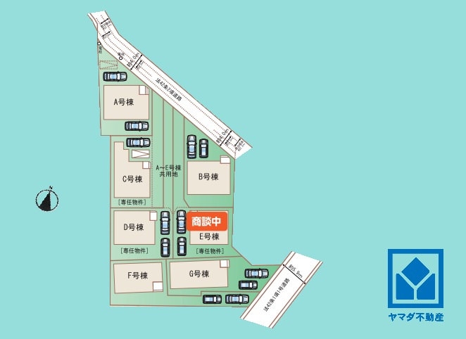 尼崎市西昆陽2丁目の区画図|ハートフルタウン尼崎西昆陽2丁目、新築戸建全7棟のB号棟です。区画それぞれ間取りが違うので、ライフスタイルに合わせてご検討ください。