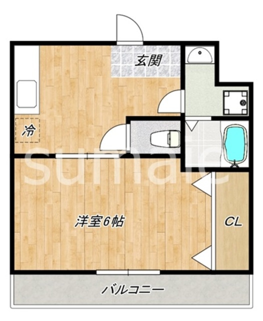 フローラルパレス大成の間取り|間取図です。