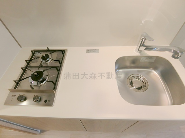 タスキ　リシェス　池上のキッチン|2口ガスコンロのシステムキッチン