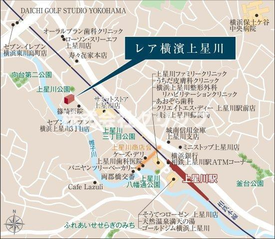 Le'a横濱上星川の地図
