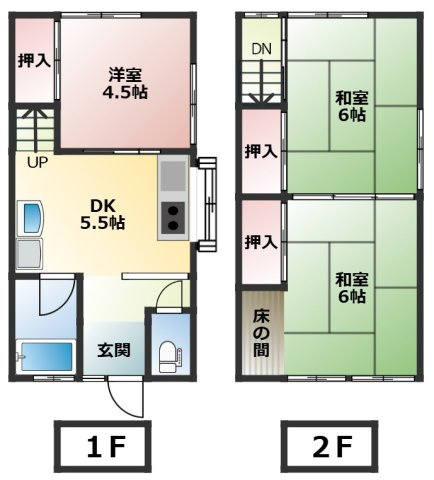 仲田ハイツの間取り