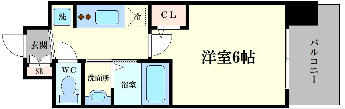 エステムコート大阪WESTⅡの間取り