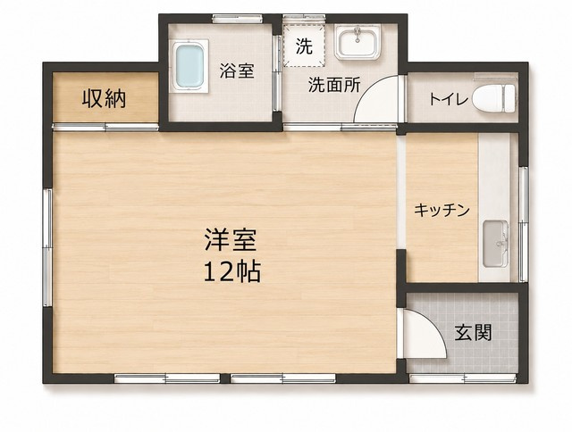 南中島町平屋1の間取り