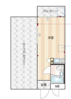 【間取り】 | ＴＯＰ市ヶ谷 | 間取りです。