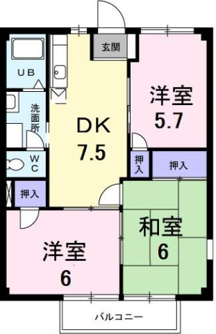 【間取り】 | メゾンソレイユＡ