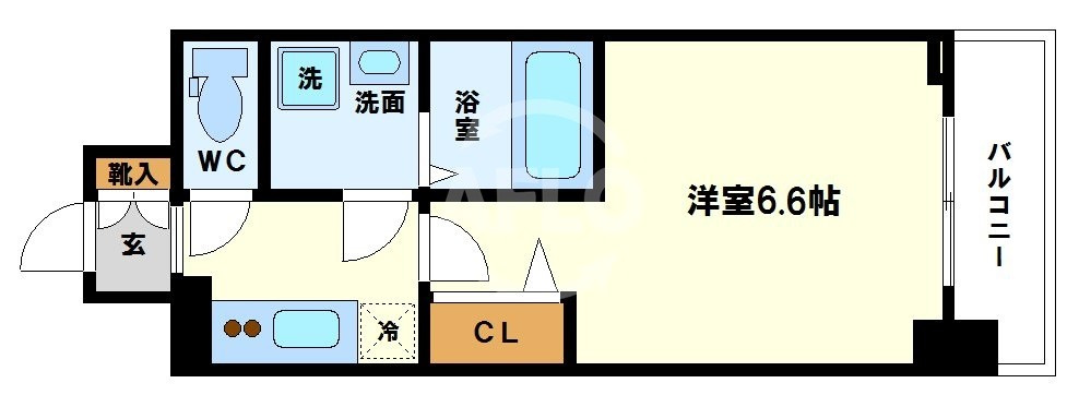 エスリード阿波座レジデンスの間取り|エスリード阿波座レジデンス　開放感のある間取り