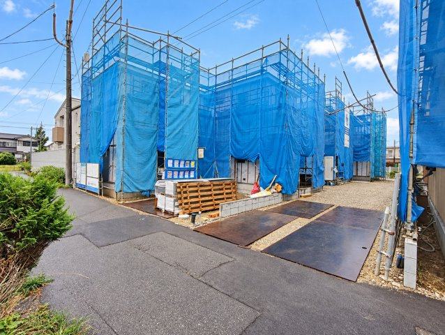 北葛飾郡松伏町　松伏　新築戸建　全6棟の前面道路含む現地写真|前面道路含む現地写真です