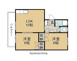矢田マンションの間取り