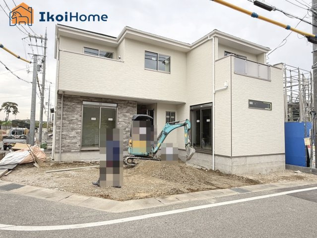 明石市大久保町松陰山手　全6棟4号棟　新築戸建の駐車場|弊社独自で毎月５組限定「人気オプション３点パック」カーポート・バルコニー・ウッドデッキを１万円で取付