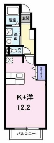シャンテ　Ａの間取り