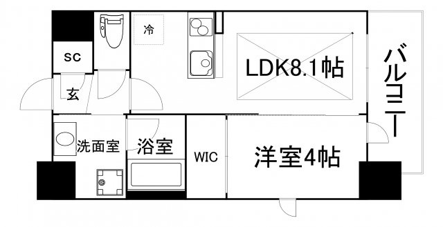 【間取り】 | エステムコート谷町九丁目