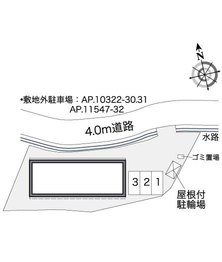 廿日市市上平良のアパートの区画図|画像4