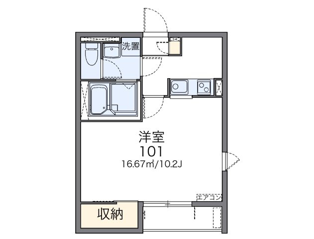 広島市佐伯区千同１丁目のアパートの間取り|画像2