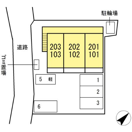 クラシコ高須の区画図