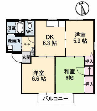 フォーレスMの間取り