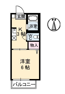 クレール五月が丘の間取り